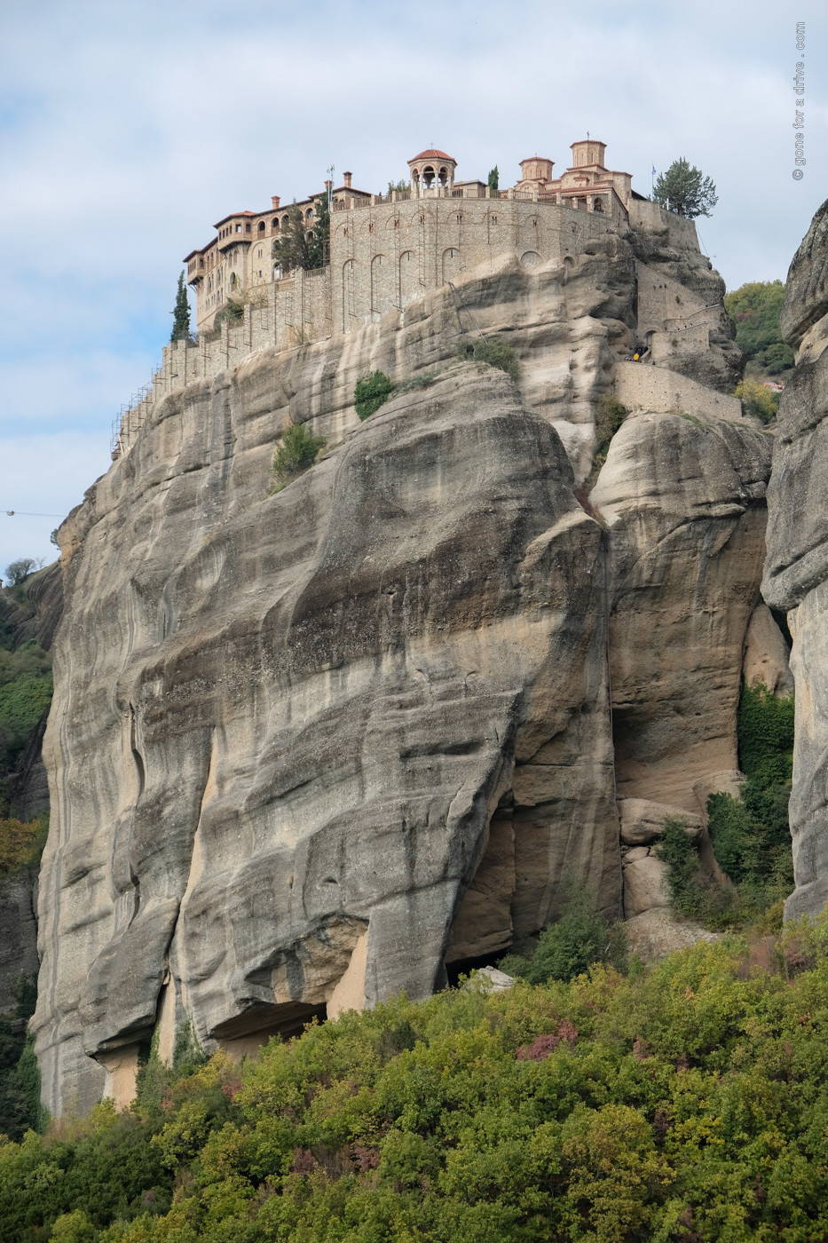 Kloster auf Felszinne in Meteora, Griechenland.