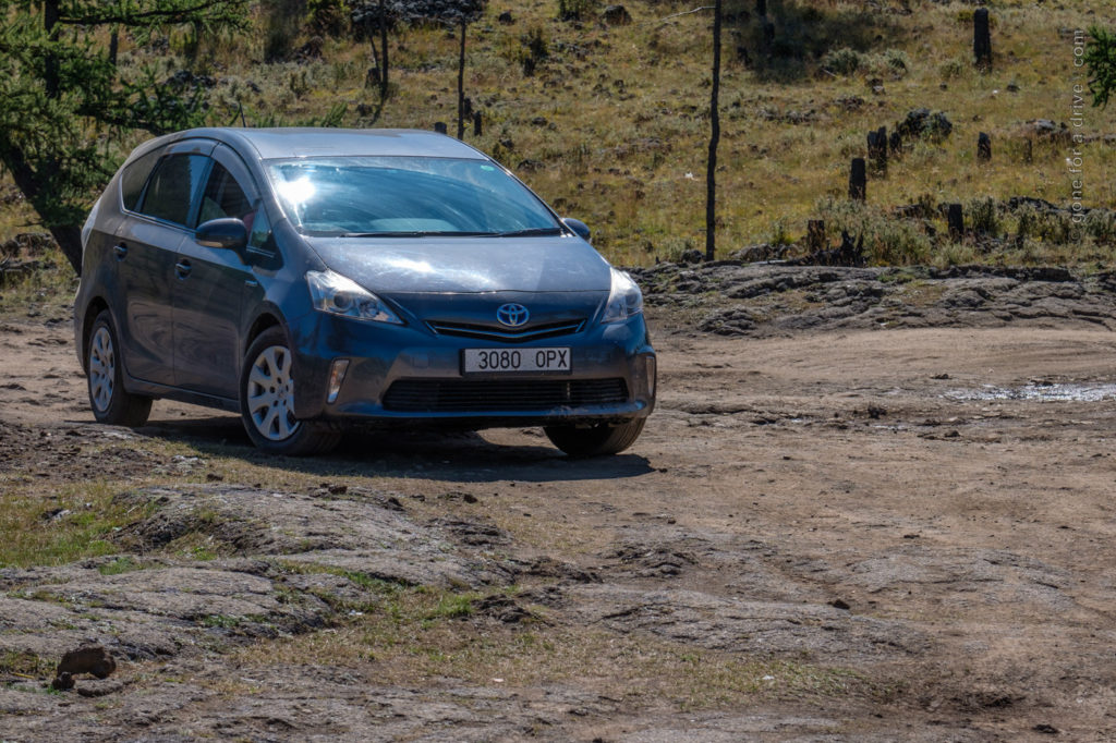 Toyota Prius Hybrid in der Mongolei