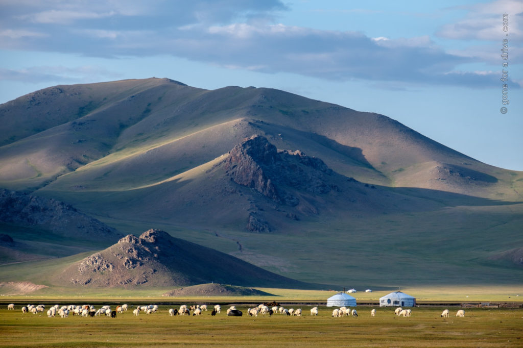 Typische mongolische Landschaft